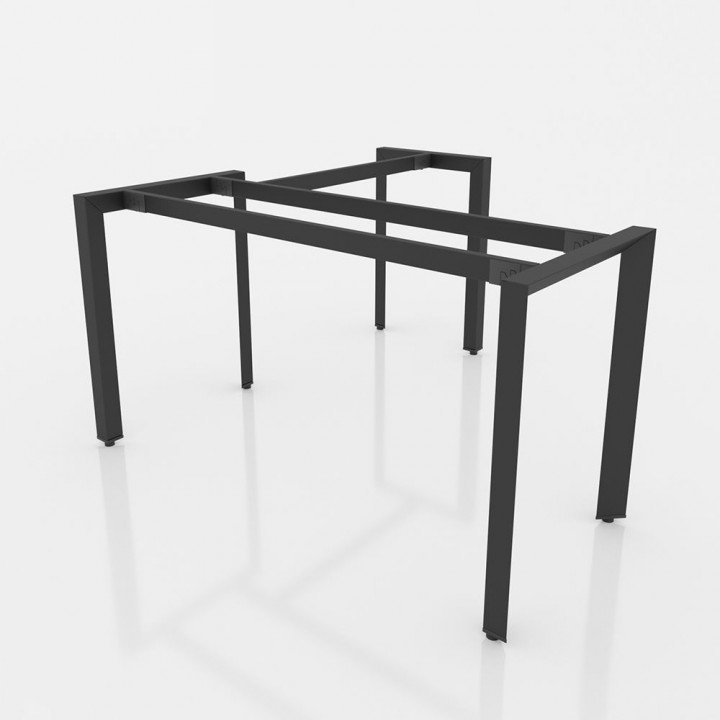 GDTG002 - Chân bàn giám đốc 1400x700mm sắt tam giác lắp ráp ngàm