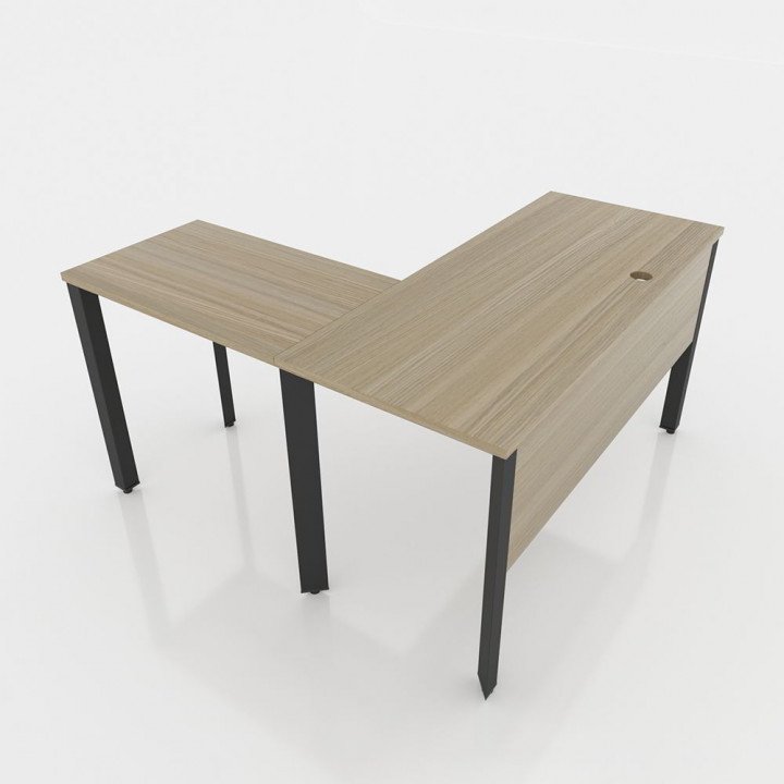 GDTG002 - Chân bàn giám đốc 1400x700mm sắt tam giác lắp ráp ngàm