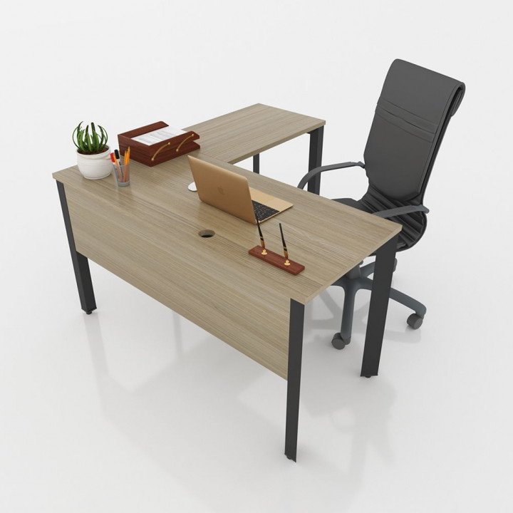 GDTG002 - Chân bàn giám đốc 1400x700mm sắt tam giác lắp ráp ngàm