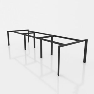 Chân bàn nhân viên 3600x1200mm sắt tam giác lắp ráp ngàm