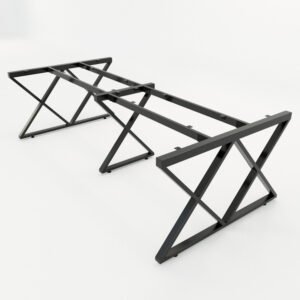 Chân bàn họp sắt hệ XConcept 240x120 lắp ráp