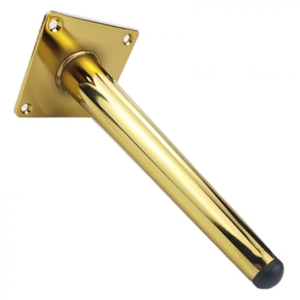 Chân côn inox cao 30cm mạ màu vàng