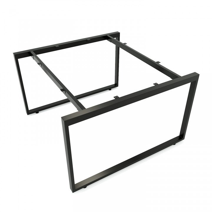 Chân bàn văn phòng cụm 2 120x120 sắt 25x50 lắp ráp