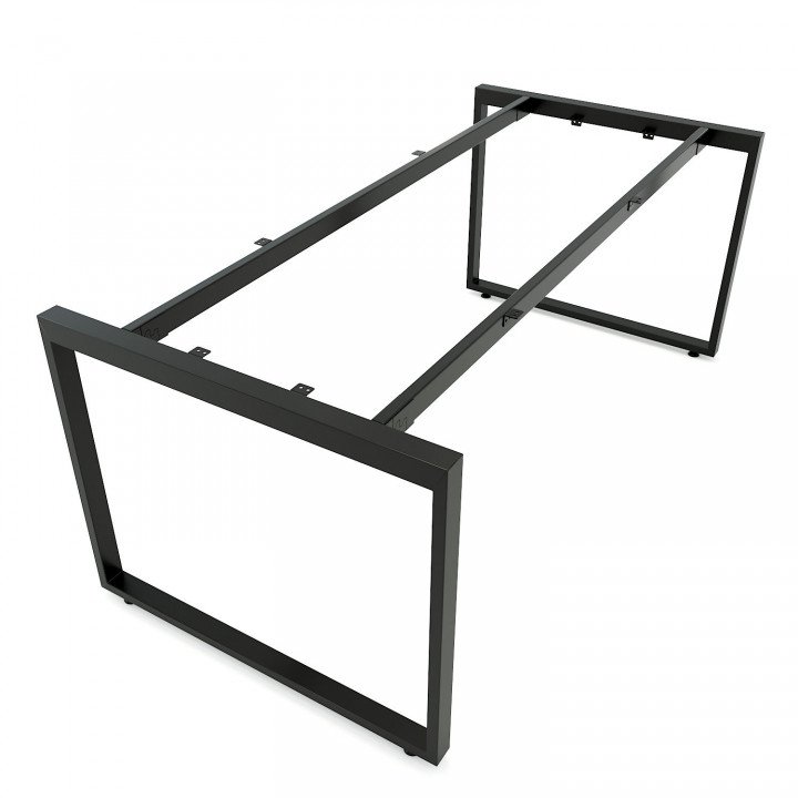 Chân bàn họp văn phòng 180x90 sắt 25x50 lắp ráp