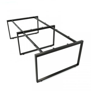 Chân bàn văn phòng cụm 4 240x120cm sắt 25x50 lắp ráp