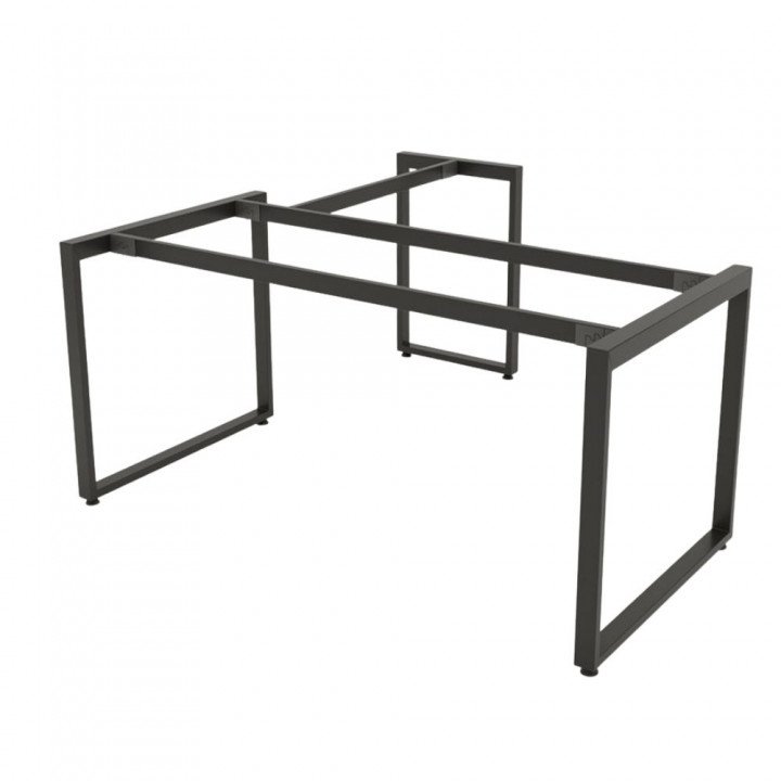 Chân sắt cho bàn chữ L 160x160cm sắt 25x50 lắp ráp