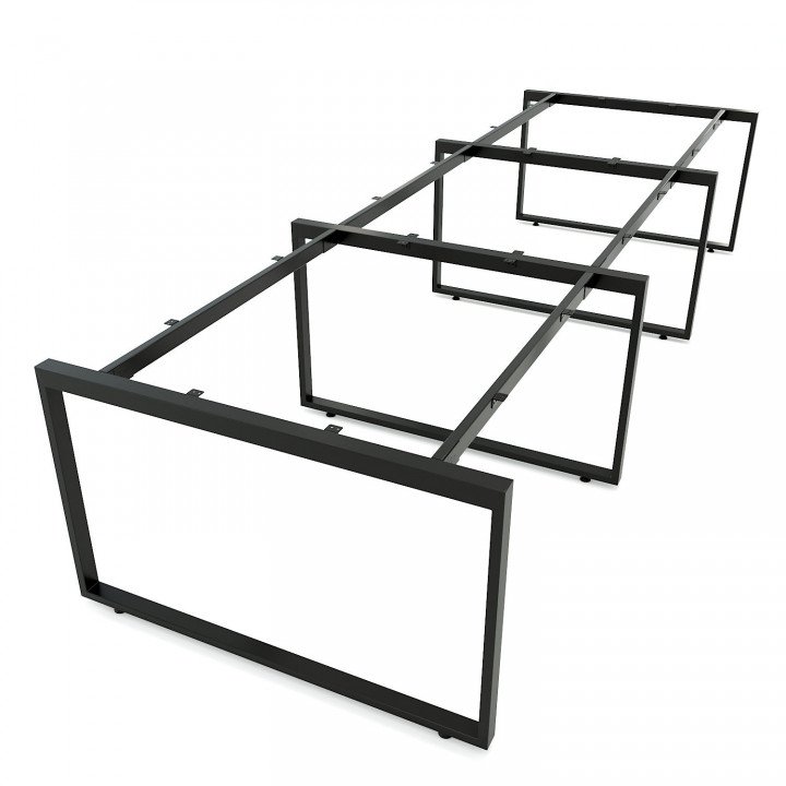 Chân bàn văn phòng cụm 6 360x120 sắt 25x50cm lắp ráp