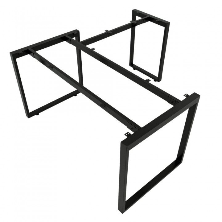 Chân sắt cho bàn chữ L 140x150cm sắt 25x50 lắp ráp
