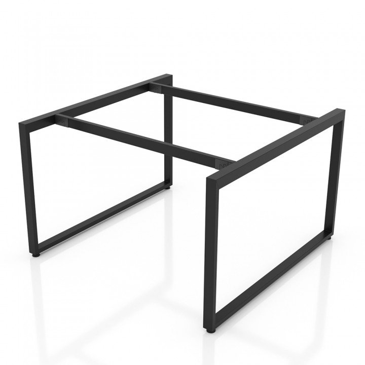 Chân bàn nhân viên 1200x1200mm sắt 25x50 lắp ráp ngàm