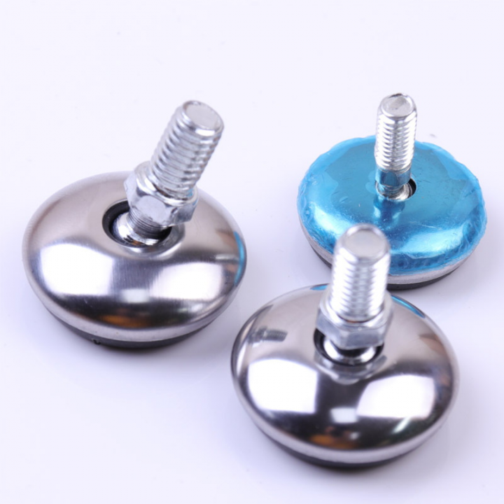 PKCT007 - Chân bàn inox tròn đệm lót bằng nhựa