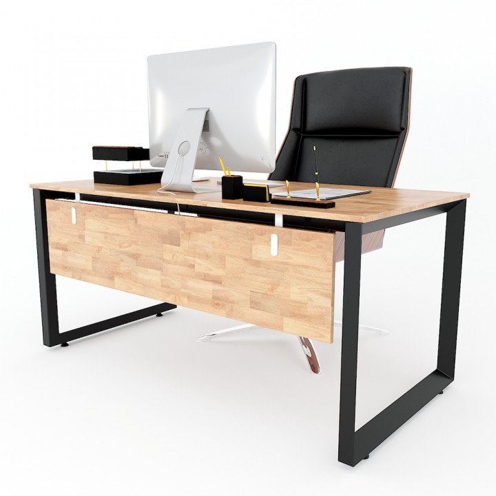 Chân sắt tam giác cho bàn 160x80cm hệ Trian II Concept