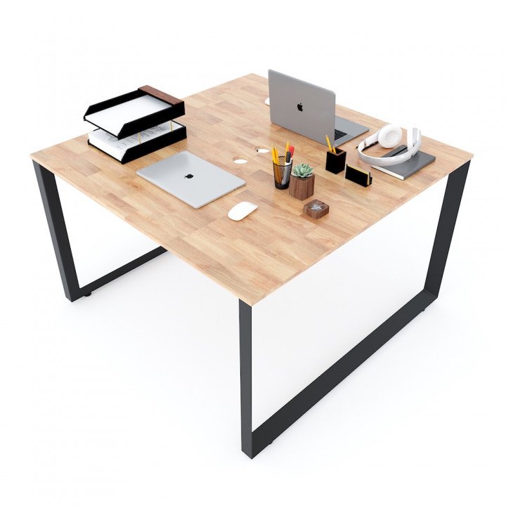 Chân sắt tam giác cho bàn cụm 2 120x120cm hệ Trian II