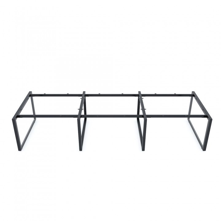Chân bàn cụm 6 360x120cm chân sắt tam giác hệ Trian II