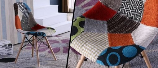 Ghế cafe Eames nệm bọc vải đẹp – Mã: 207TC