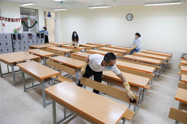 Bộ bàn học sinh bán trú gỗ tự nhiên