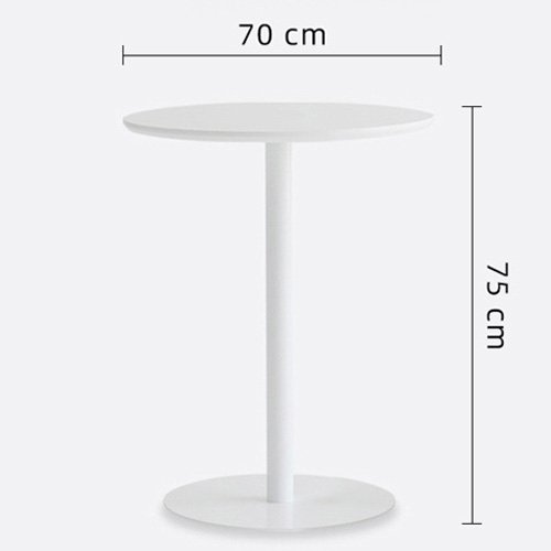 Bàn cafe chân trụ tròn mặt gỗ- Mã: T1508