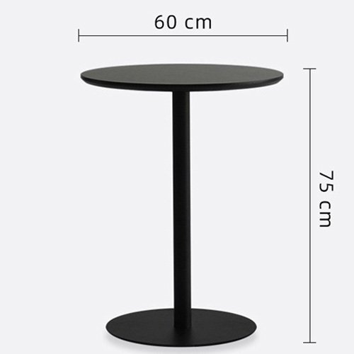 Bàn cafe chân trụ tròn mặt gỗ- Mã: T1508