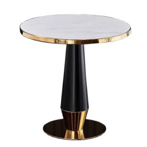 Bàn café mặt đá chân mạ vàng sang trọng- Mã: T175