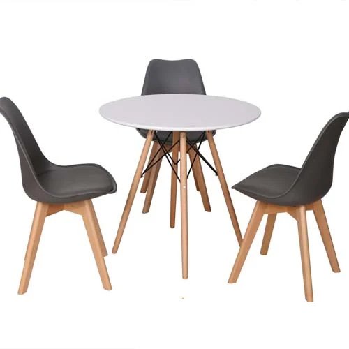 Ghế cafe, ghế ăn nhựa lót nệm chân gỗ – Mã: 205