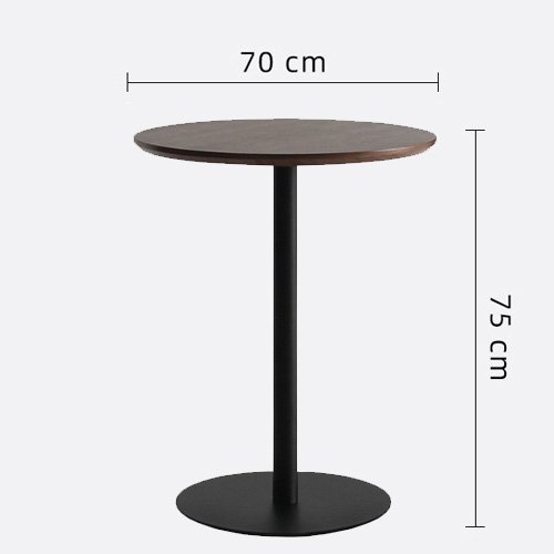 Bàn tròn cafe mặt gỗ sang trọng- Mã: T1508E