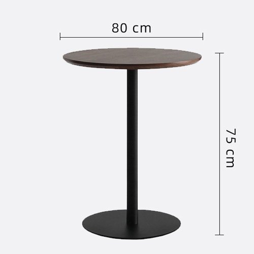 Bàn tròn cafe mặt gỗ sang trọng- Mã: T1508E