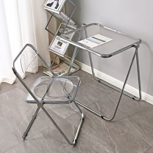Bàn trong suốt làm việc xếp gọn hiện đại- Mã: T1126
