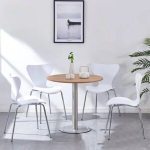 Bộ bàn tròn 4 ghế tiếp khách cho văn phòng – Mã: T114-4×293