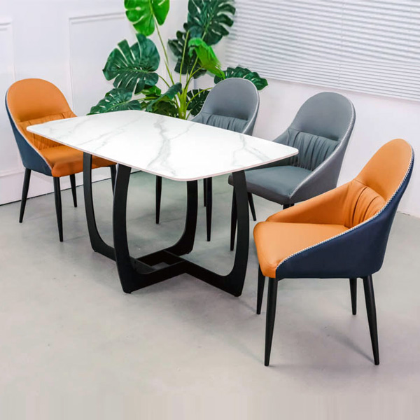 Bộ bàn ăn 4 ghế mặt đá hiện đại nhập khẩu