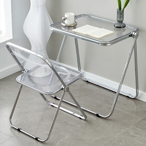 Bàn trong suốt làm việc xếp gọn hiện đại- Mã: T1126