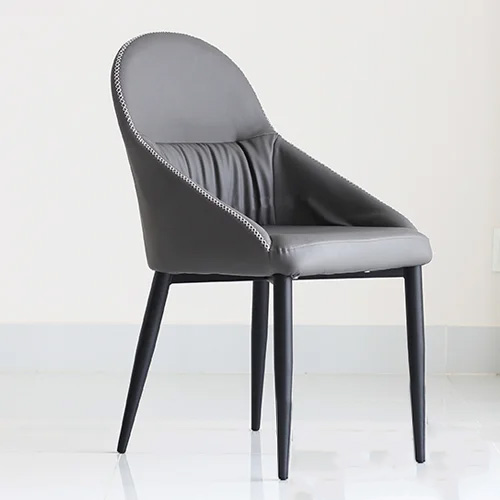 Ghế ăn hiện đại lưng bọc da chân thép
