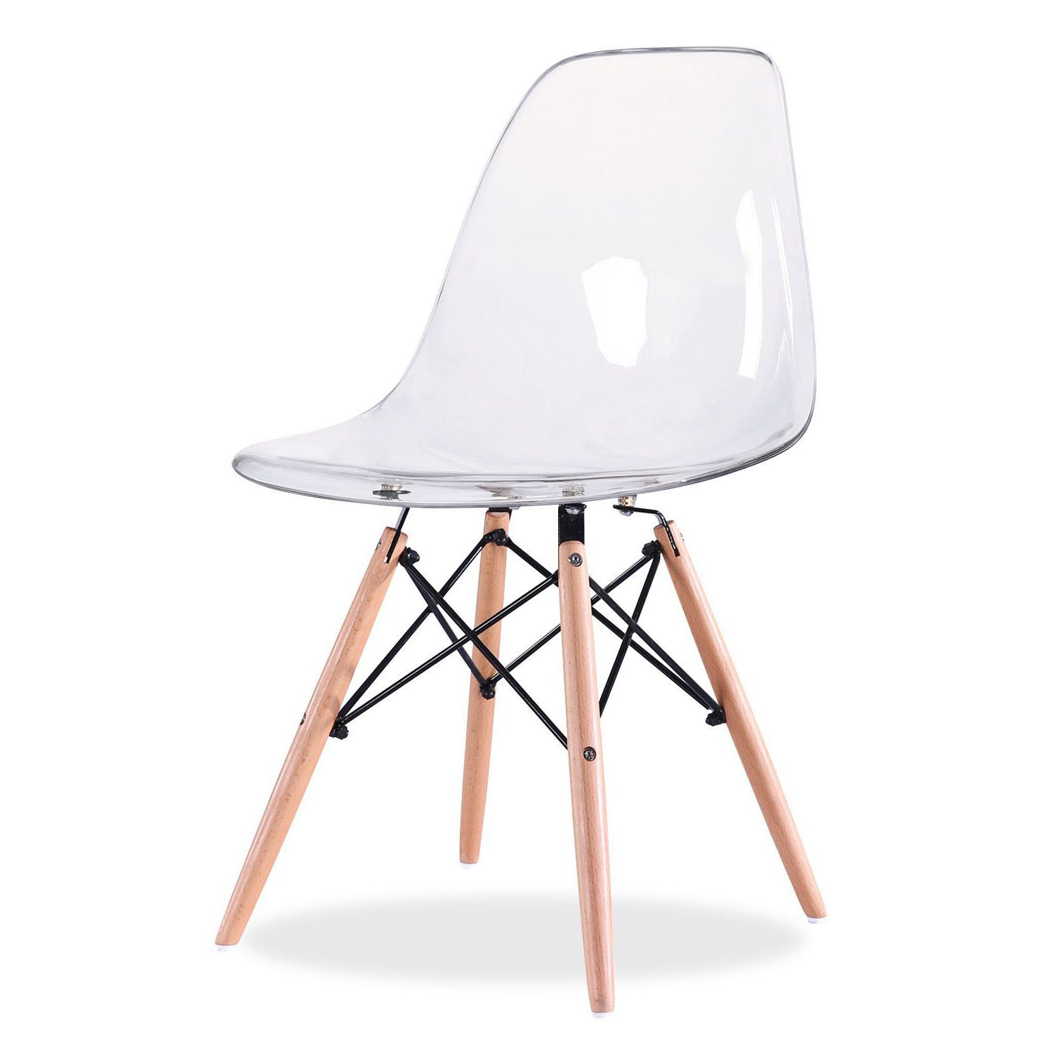 Ghế cafe Eames trong suốt nhập khẩu cao cấp - Mã 207T