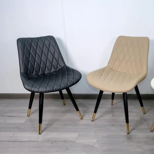 Bộ bàn tròn tulip giả đá 4 ghế bọc da – Mã: T117A-4x269A