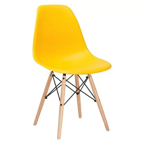 Ghế cafe, ghế ăn nhựa chân gỗ – Mã: 207