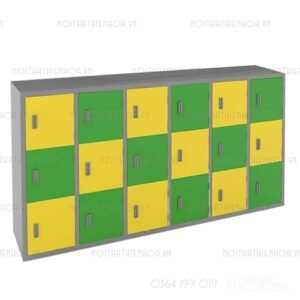Tủ sắt 18 ngăn đựng đồ mẫu giáo